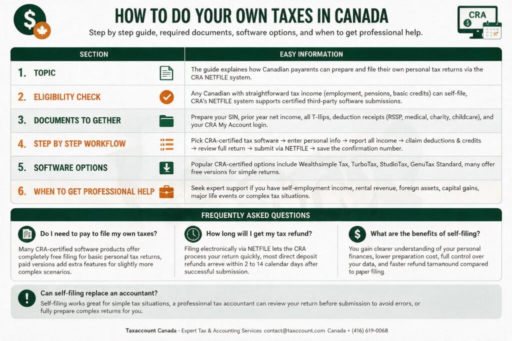 Your Own Taxes in Canada