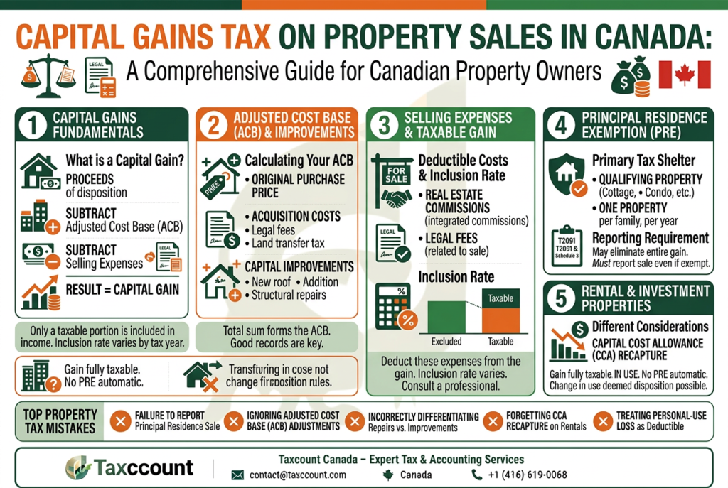 Capital Gains Tax on Property Sales in Canada